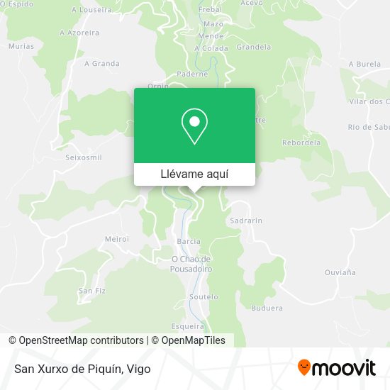 Mapa San Xurxo de Piquín