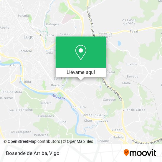 Mapa Bosende de Arriba