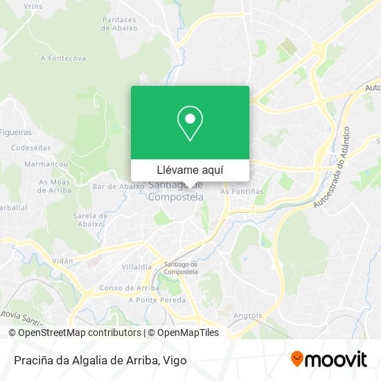 Mapa Praciña da Algalia de Arriba