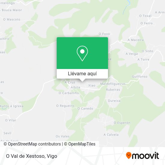 Mapa O Val de Xestoso