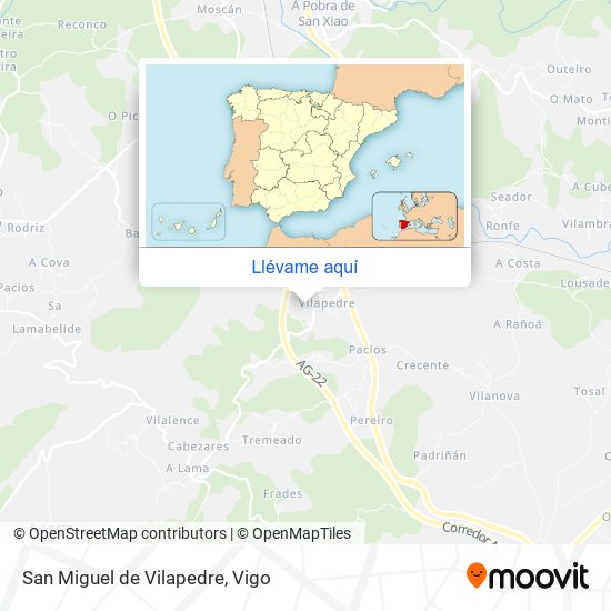 Mapa San Miguel de Vilapedre