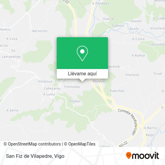 Mapa San Fiz de Vilapedre