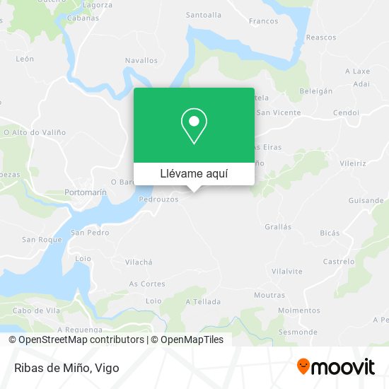 Mapa Ribas de Miño