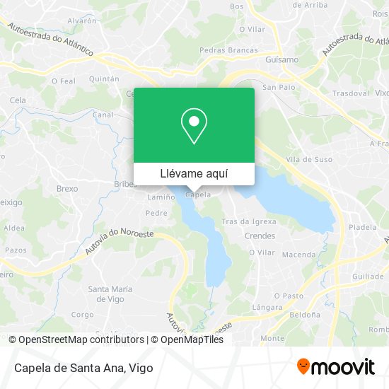 Mapa Capela de Santa Ana