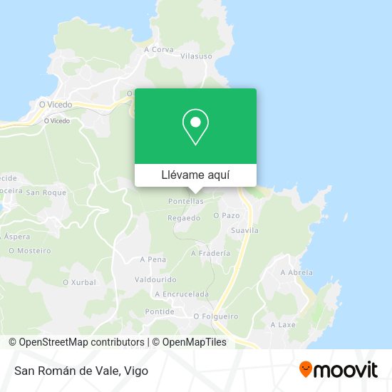 Mapa San Román de Vale