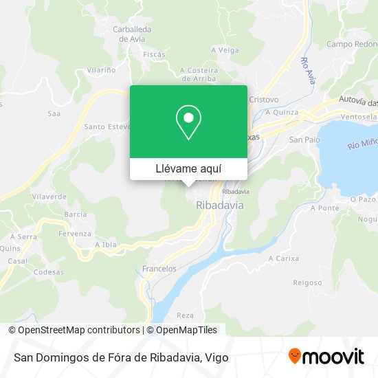 Mapa San Domingos de Fóra de Ribadavia