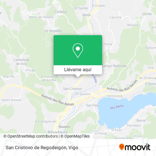 Mapa San Cristovo de Regodeigón