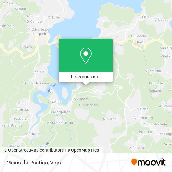 Mapa Muíño da Pontiga