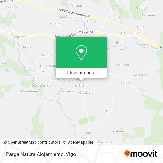 Mapa Parga Natura Alojamiento