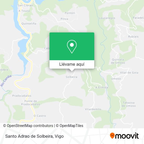 Mapa Santo Adrao de Solbeira