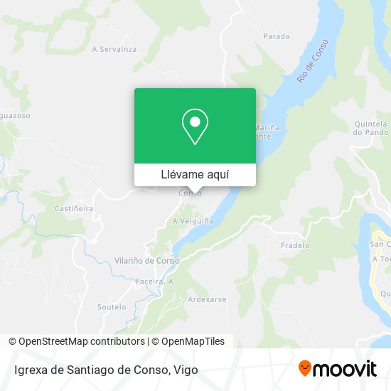 Mapa Igrexa de Santiago de Conso