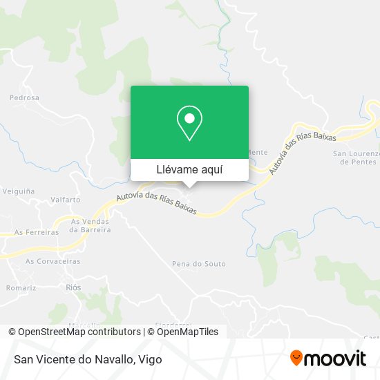 Mapa San Vicente do Navallo