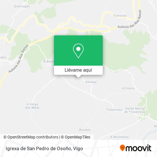 Mapa Igrexa de San Pedro de Osoño