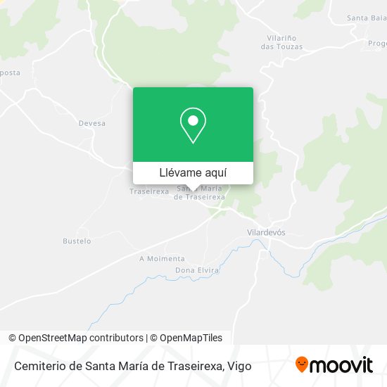 Mapa Cemiterio de Santa María de Traseirexa