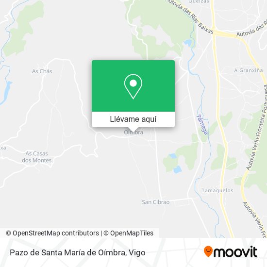 Mapa Pazo de Santa María de Oímbra