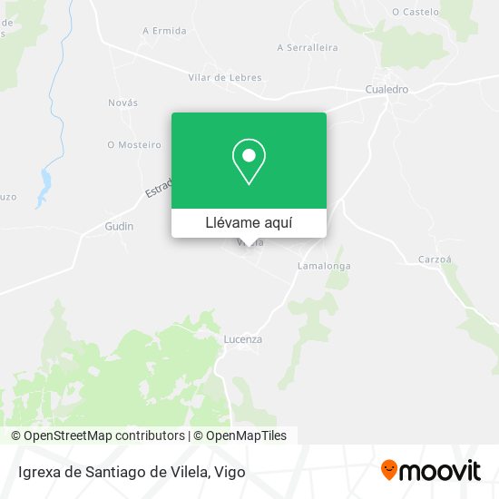 Mapa Igrexa de Santiago de Vilela