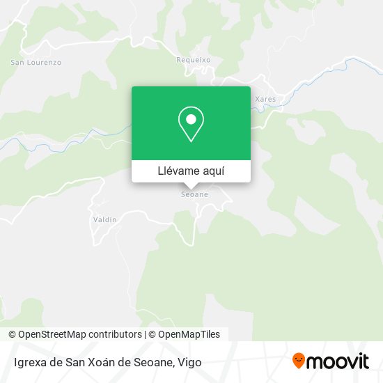 Mapa Igrexa de San Xoán de Seoane
