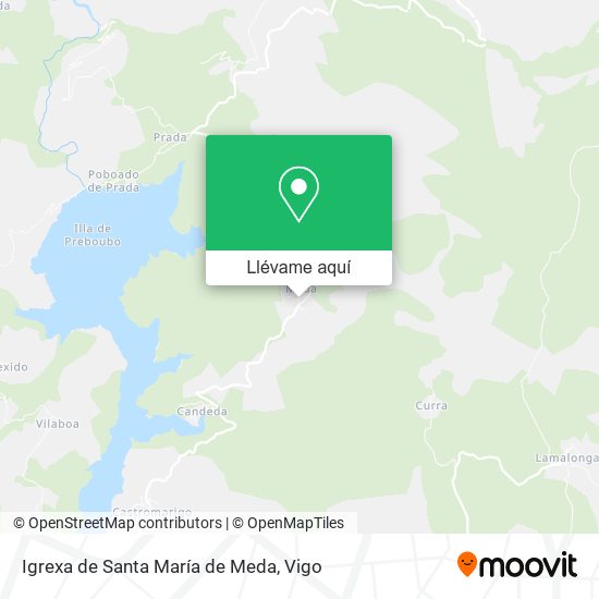 Mapa Igrexa de Santa María de Meda