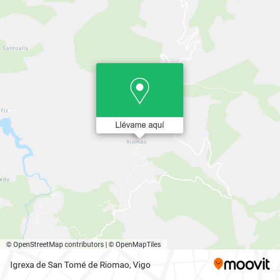 Mapa Igrexa de San Tomé de Riomao