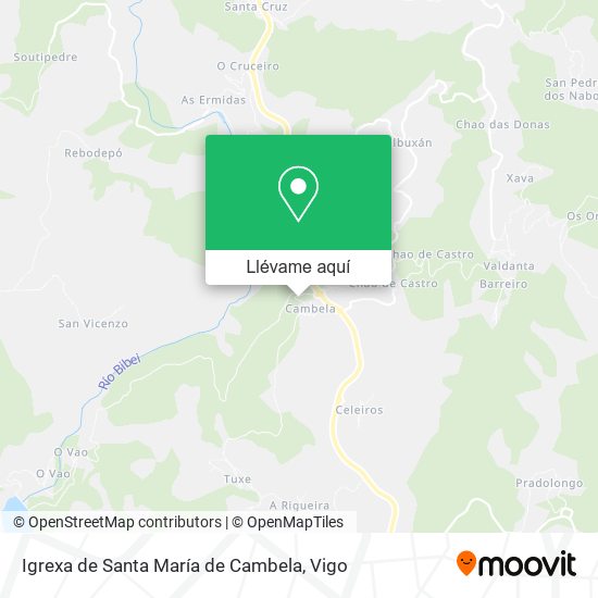 Mapa Igrexa de Santa María de Cambela