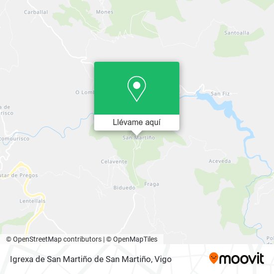 Mapa Igrexa de San Martiño de San Martiño