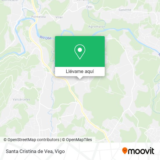 Mapa Santa Cristina de Vea