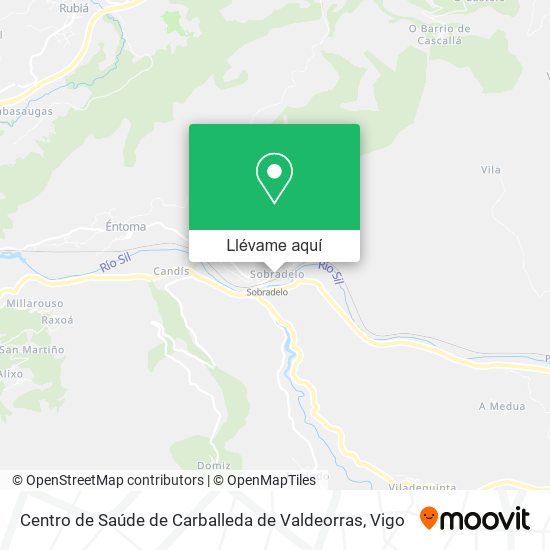 Mapa Centro de Saúde de Carballeda de Valdeorras