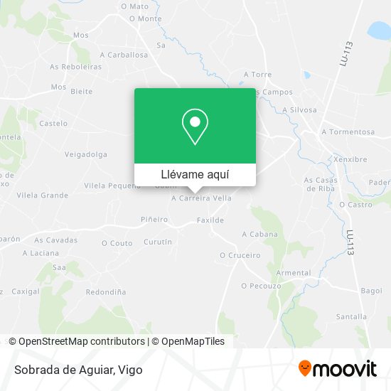 Mapa Sobrada de Aguiar