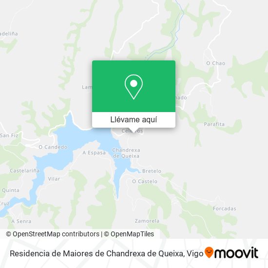 Mapa Residencia de Maiores de Chandrexa de Queixa