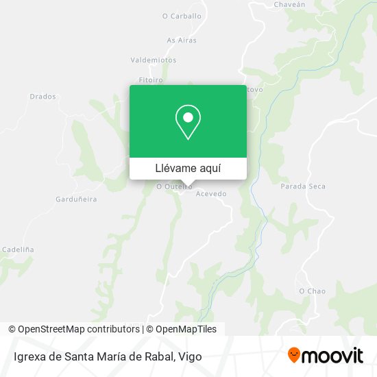 Mapa Igrexa de Santa María de Rabal
