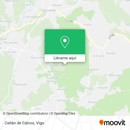 Mapa Cellán de Calvos