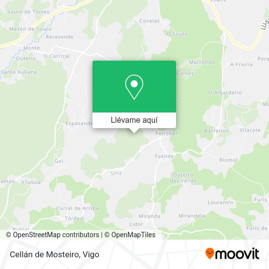 Mapa Cellán de Mosteiro