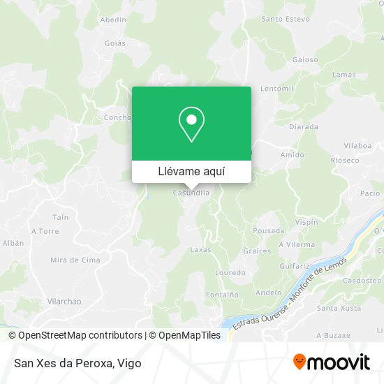 Mapa San Xes da Peroxa