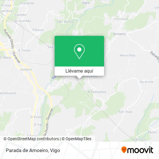 Mapa Parada de Amoeiro