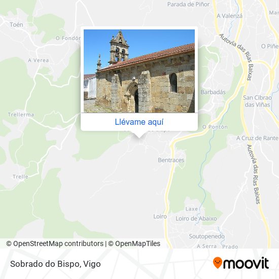 Mapa Sobrado do Bispo