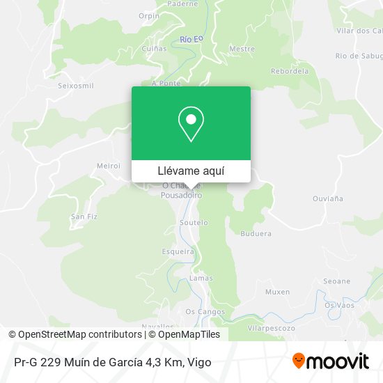 Mapa Pr-G 229 Muín de García 4,3 Km