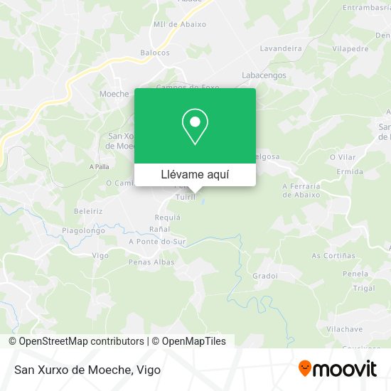 Mapa San Xurxo de Moeche