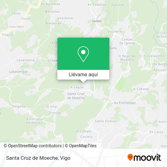 Mapa Santa Cruz de Moeche