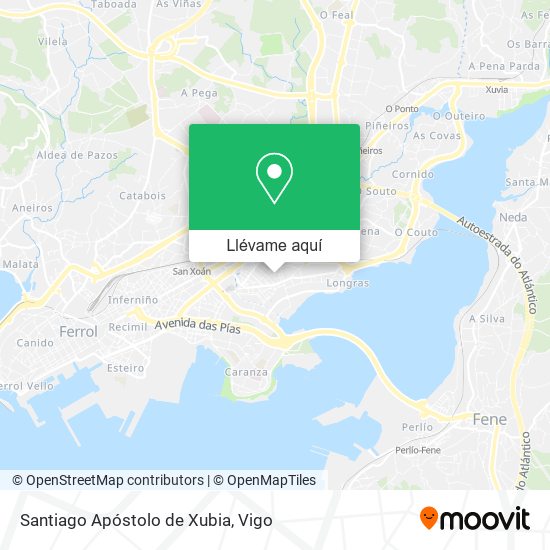 Mapa Santiago Apóstolo de Xubia