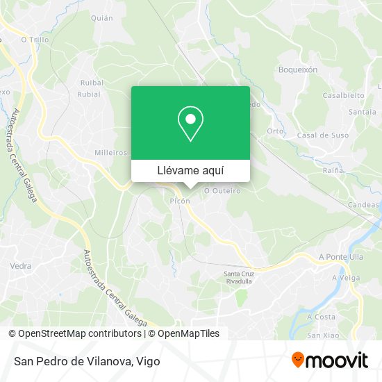 Mapa San Pedro de Vilanova