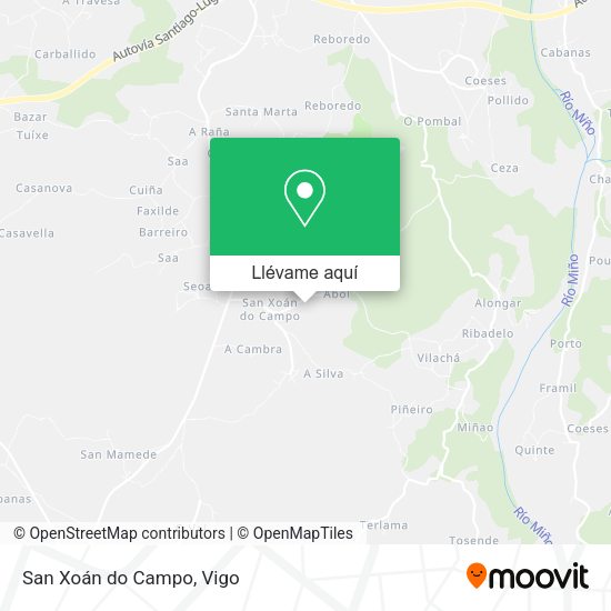 Mapa San Xoán do Campo