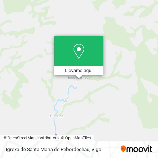Mapa Igrexa de Santa María de Rebordechau