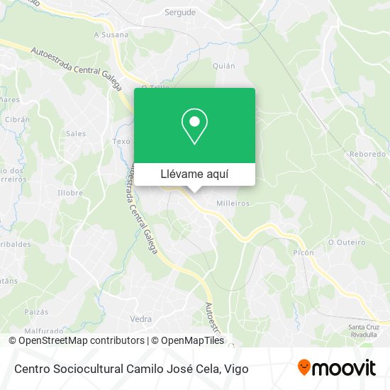 Mapa Centro Sociocultural Camilo José Cela