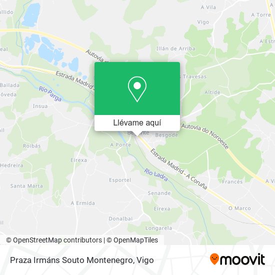 Mapa Praza Irmáns Souto Montenegro