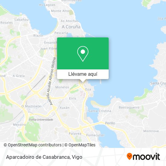 Mapa Aparcadoiro de Casabranca
