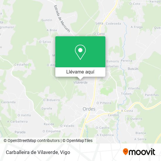 Mapa Carballeira de Vilaverde