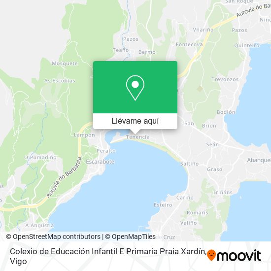 Mapa Colexio de Educación Infantil E Primaria Praia Xardín