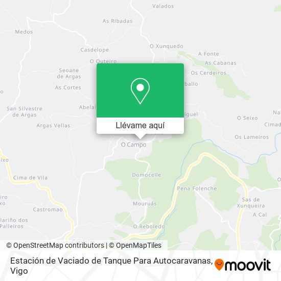 Mapa Estación de Vaciado de Tanque Para Autocaravanas