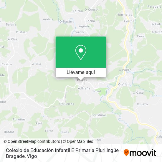 Mapa Colexio de Educación Infantil E Primaria Plurilingüe Bragade