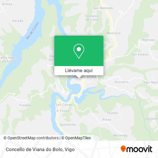 Mapa Concello de Viana do Bolo